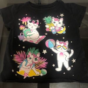 Girls short sleeve black children’s place T-shirt